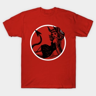 Devil Girl Linocut T-Shirt